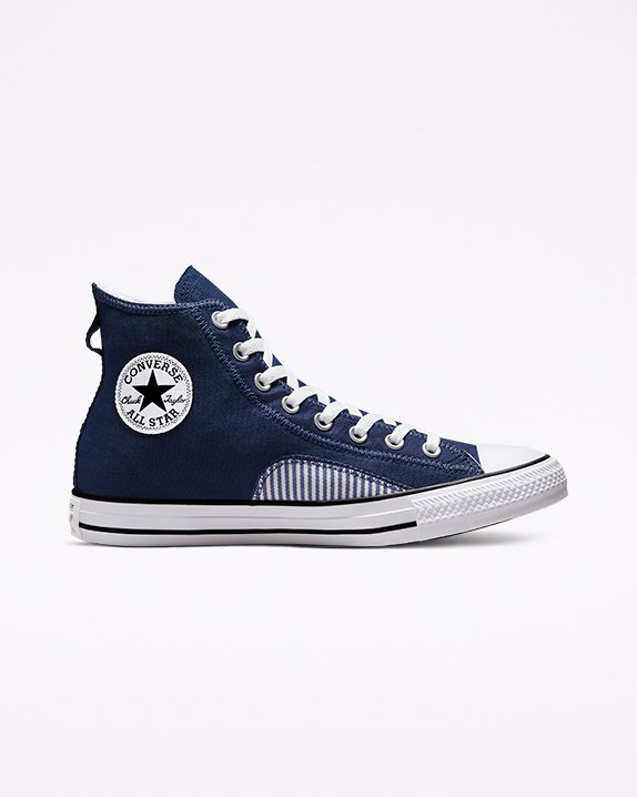 Converse Chuck Taylor All Star Hickory Stripe High Top σκουρο μπλε | A25318H