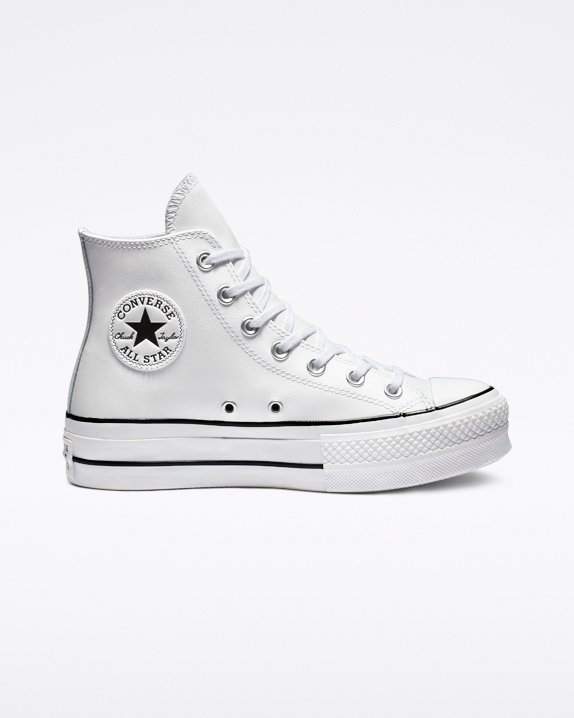 Converse Chuck Taylor All Star Lift δερματινα High Top ασπρα | A36121U