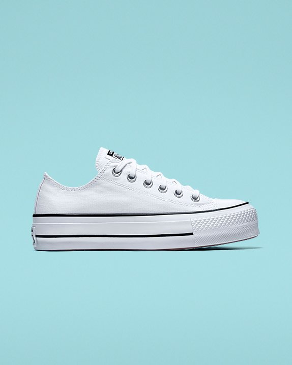 Converse Chuck Taylor All Star Lift καμβα Low Top ασπρα | A15072R