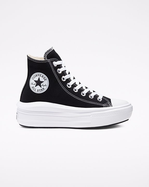 Converse Chuck Taylor All Star Move flatforms High Top μαυρα | A02833O