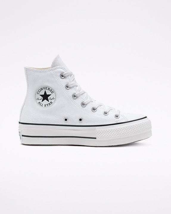 Converse Chuck Taylor All Star lift καμβα High Top ασπρα | A80389B