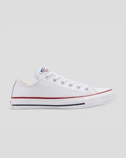 Converse Chuck Taylor All Star κλασικα δερματινα Low Top ασπρα | A08694T