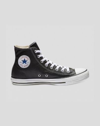 Converse Chuck Taylor All Star κλασικα δερματινα High Top μαυρα | A52016B